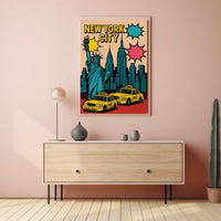 New York City Pop Art Urban or Cityscape Poster PosterGoat
