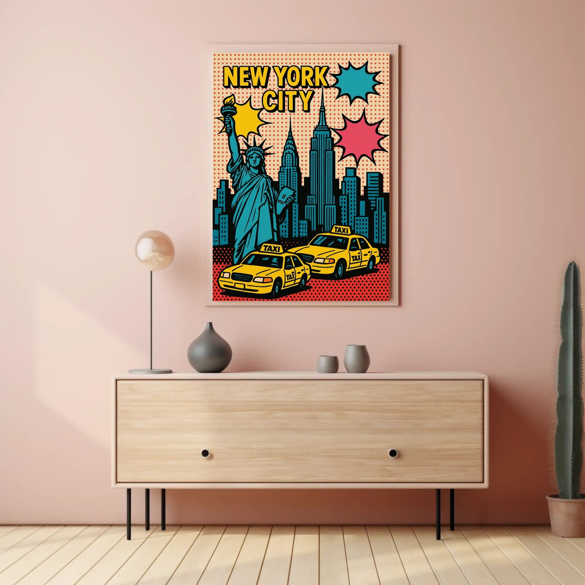 New York City Pop Art Urban or Cityscape Poster PosterGoat