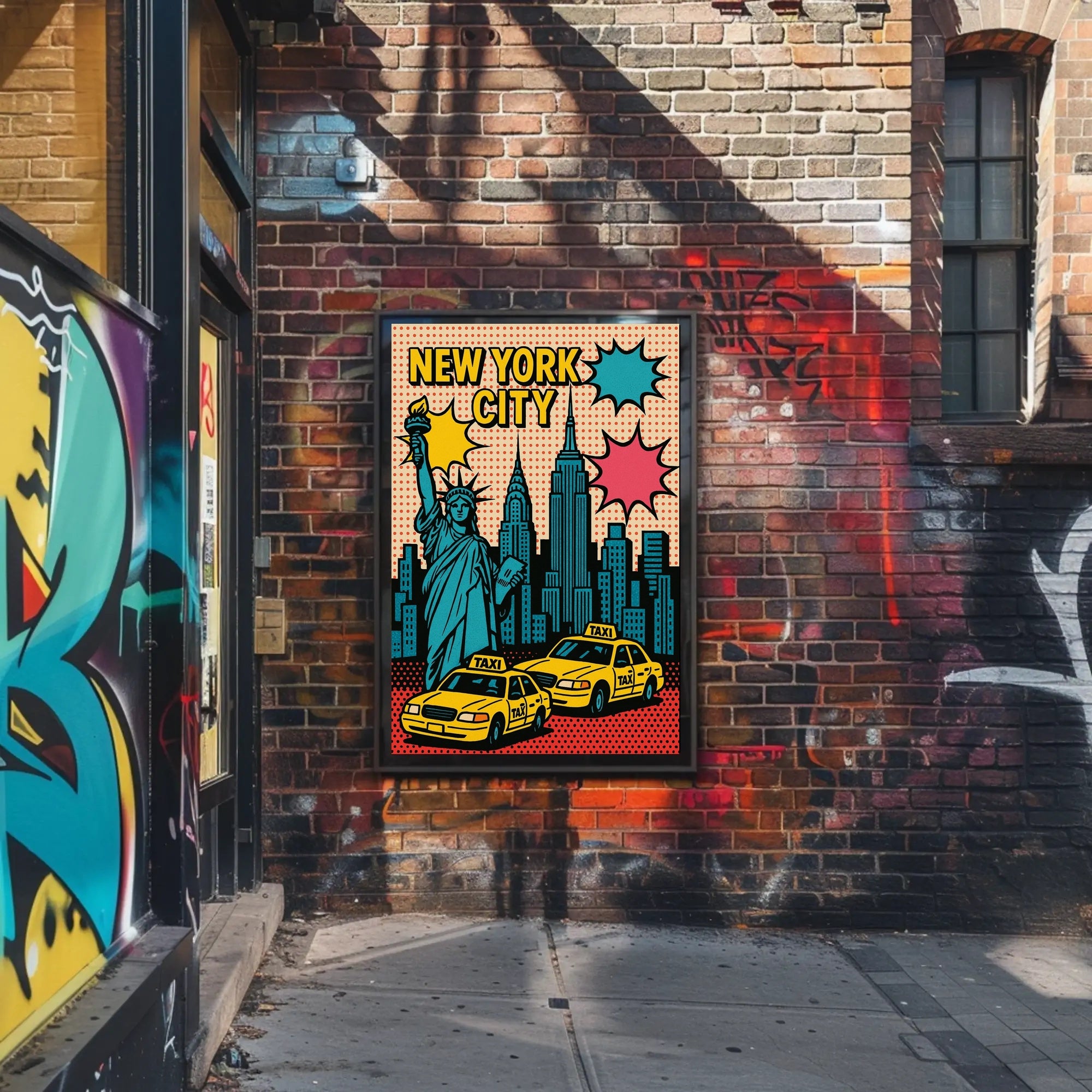 New York City Pop Art Urban or Cityscape Poster PosterGoat