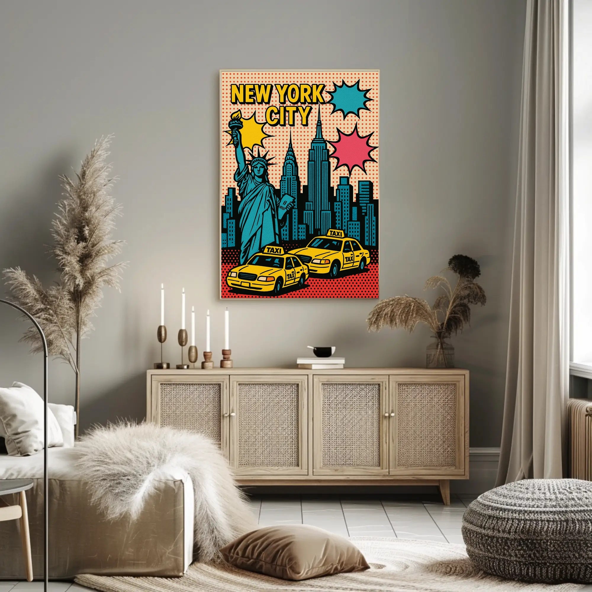 New York City Pop Art Urban or Cityscape Poster PosterGoat