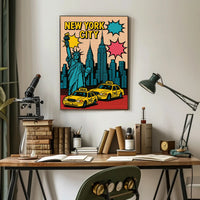 New York City Pop Art Urban or Cityscape Poster PosterGoat