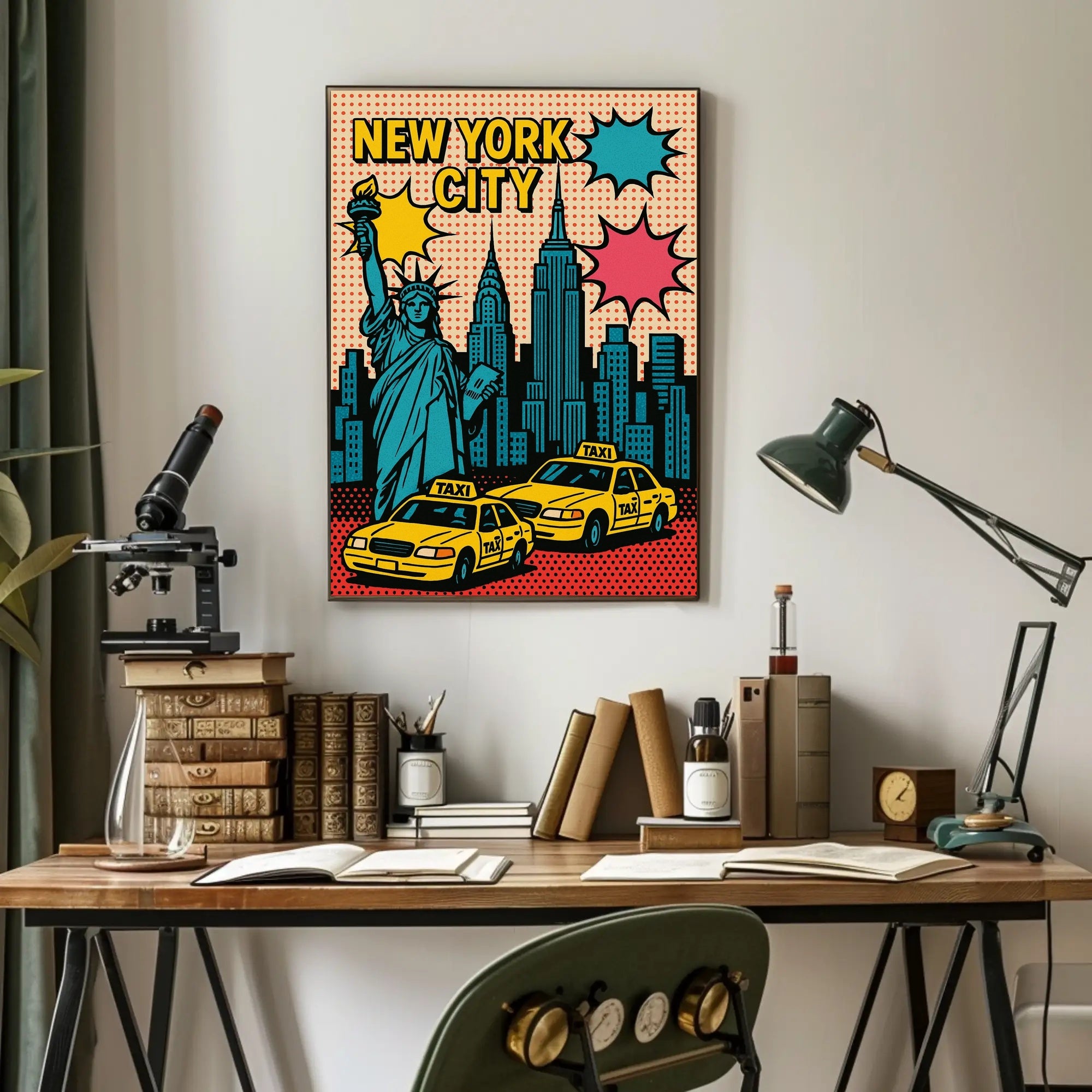 New York City Pop Art Urban or Cityscape Poster PosterGoat