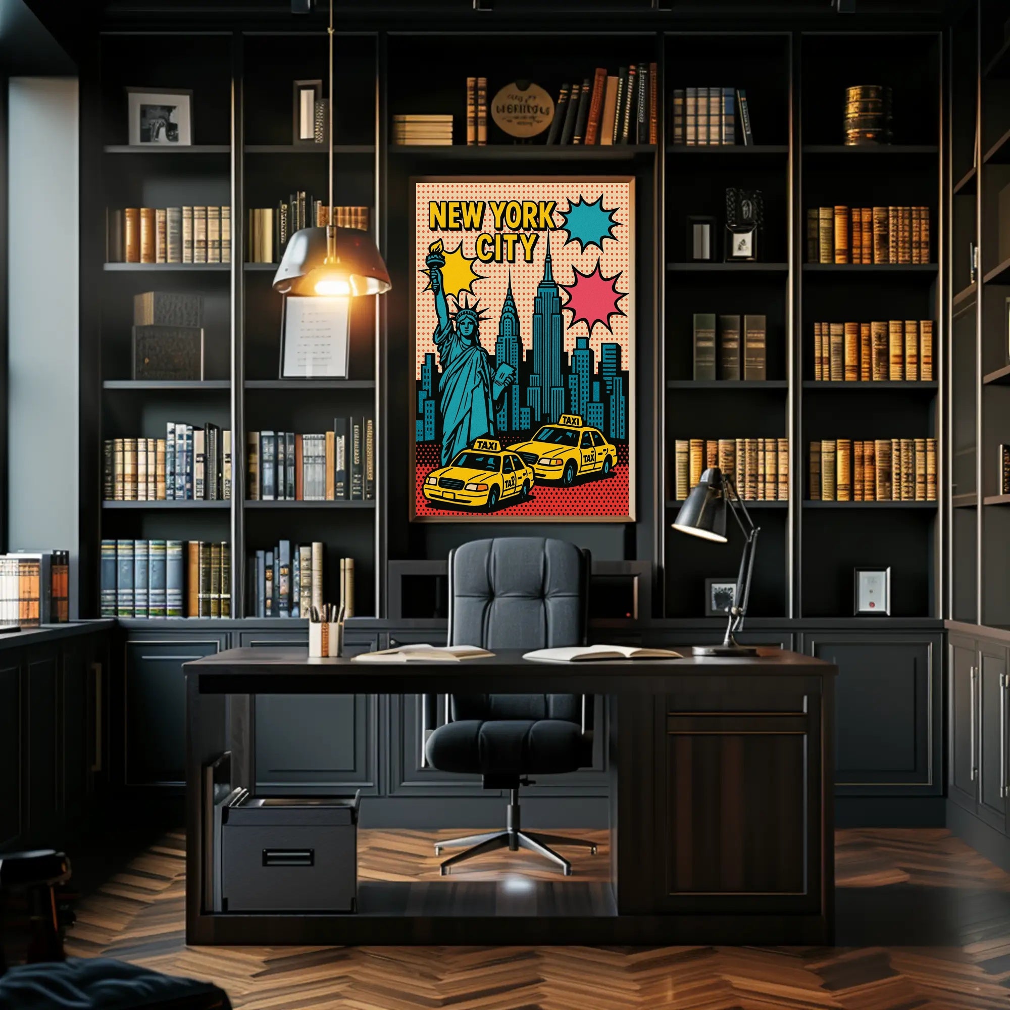 New York City Pop Art Urban or Cityscape Poster PosterGoat
