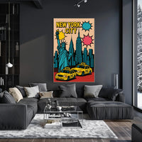 New York City Pop Art Urban or Cityscape Poster PosterGoat