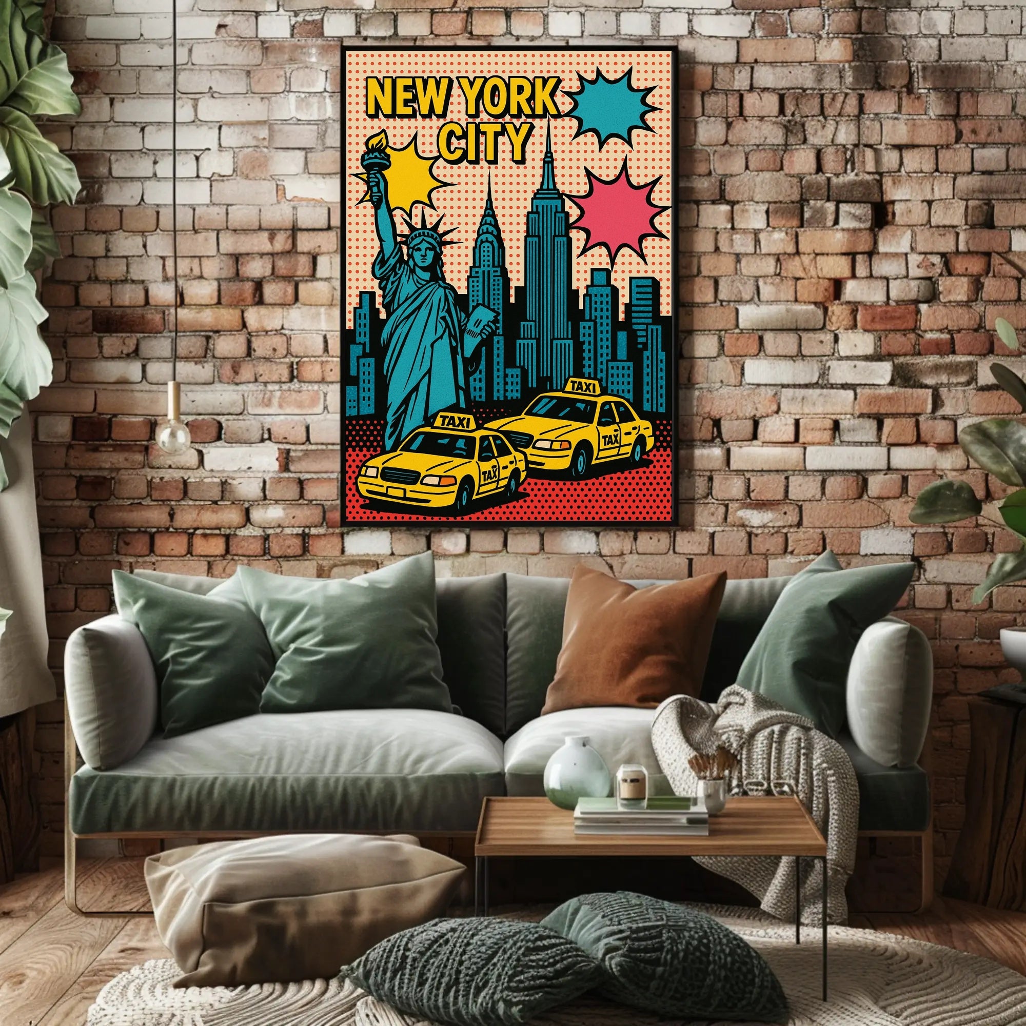 New York City Pop Art Urban or Cityscape Poster PosterGoat