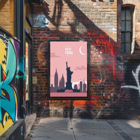 New York City Silhouette Poster with Urban or Cityscape PosterGoat