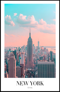 New York City Skyline Ethereal Urban or Cityscape Poster PosterGoat