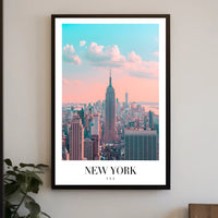 New York City Skyline Ethereal Urban or Cityscape Poster PosterGoat