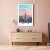 New York City Skyline Ethereal Urban or Cityscape Poster PosterGoat
