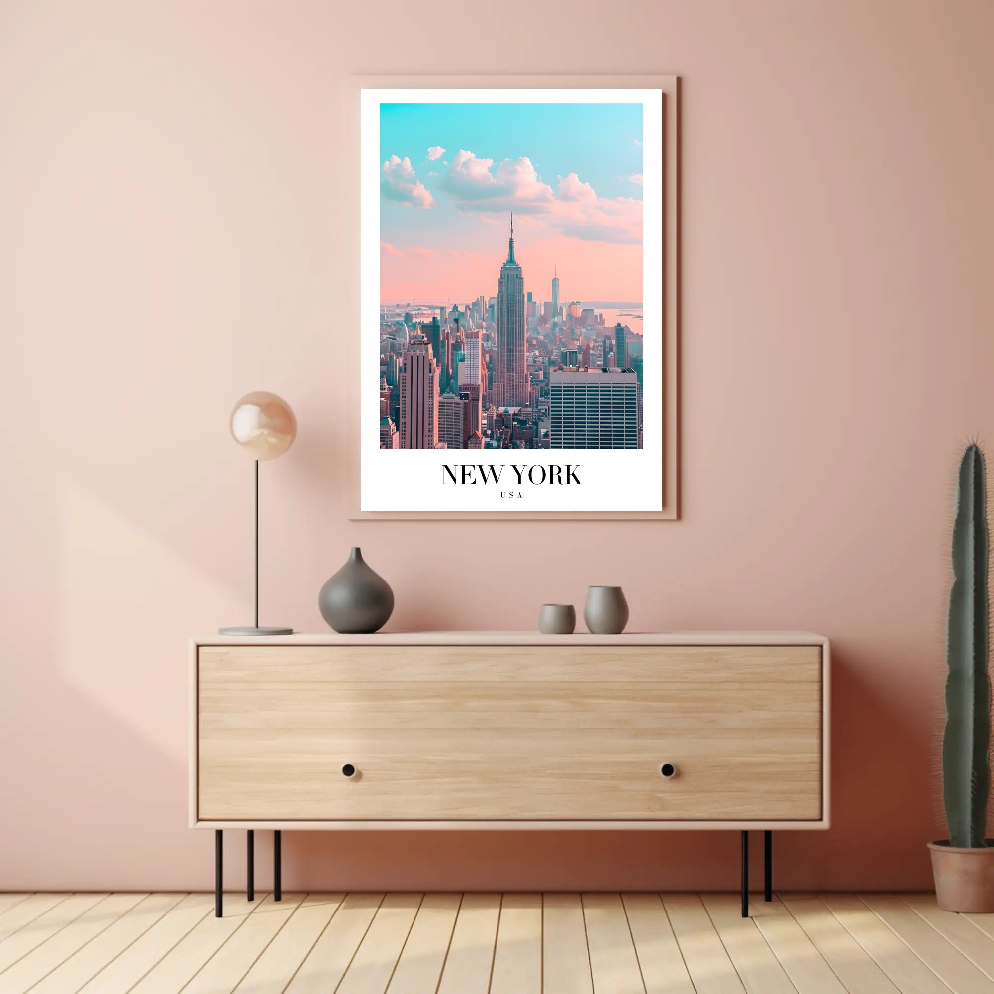 New York City Skyline Ethereal Urban or Cityscape Poster PosterGoat