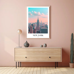 New York City Skyline Ethereal Urban or Cityscape Poster PosterGoat