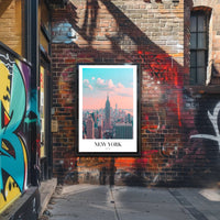 New York City Skyline Ethereal Urban or Cityscape Poster PosterGoat