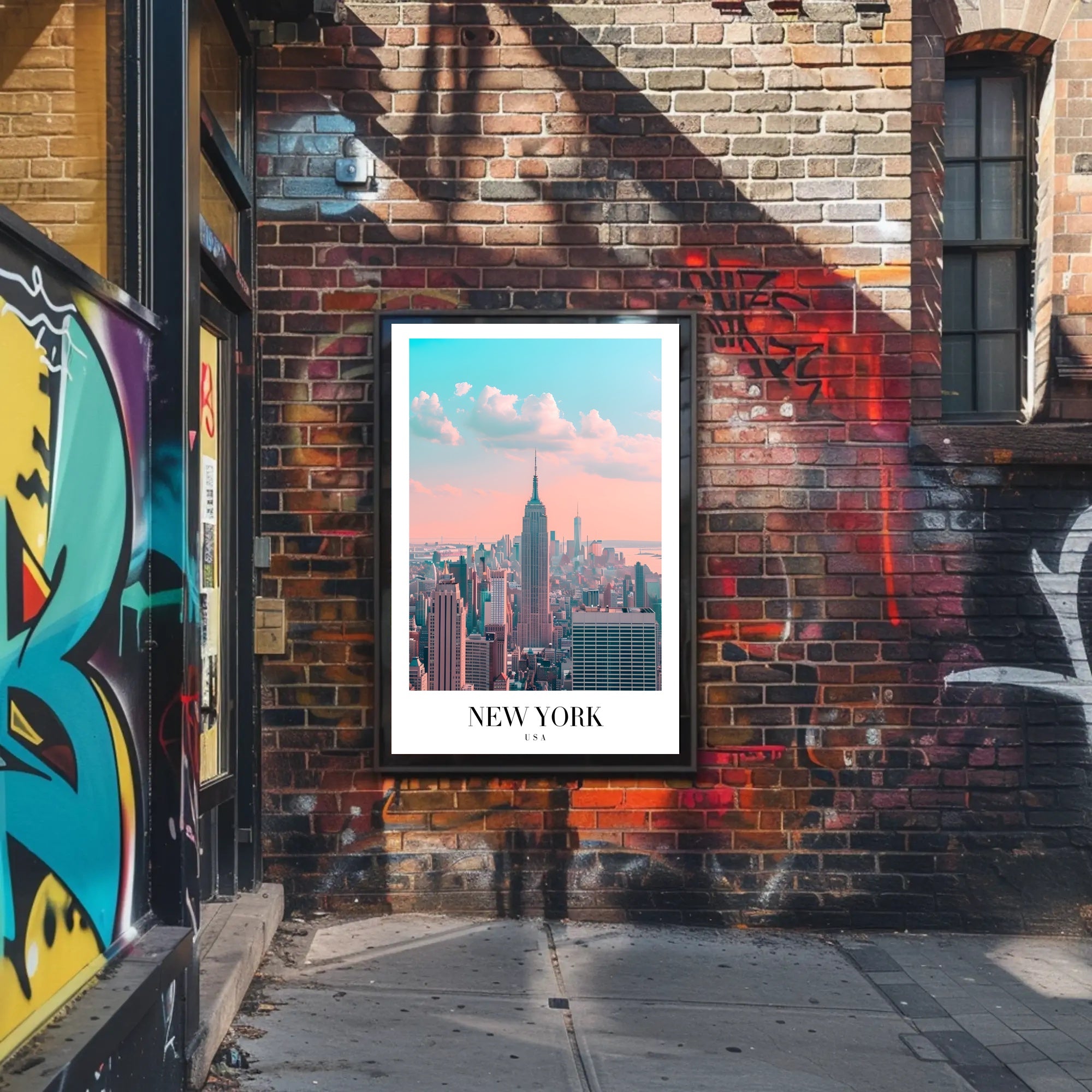 New York City Skyline Ethereal Urban or Cityscape Poster PosterGoat
