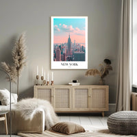 New York City Skyline Ethereal Urban or Cityscape Poster PosterGoat