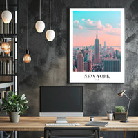 New York City Skyline Ethereal Urban or Cityscape Poster PosterGoat
