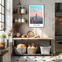 New York City Skyline Ethereal Urban or Cityscape Poster PosterGoat
