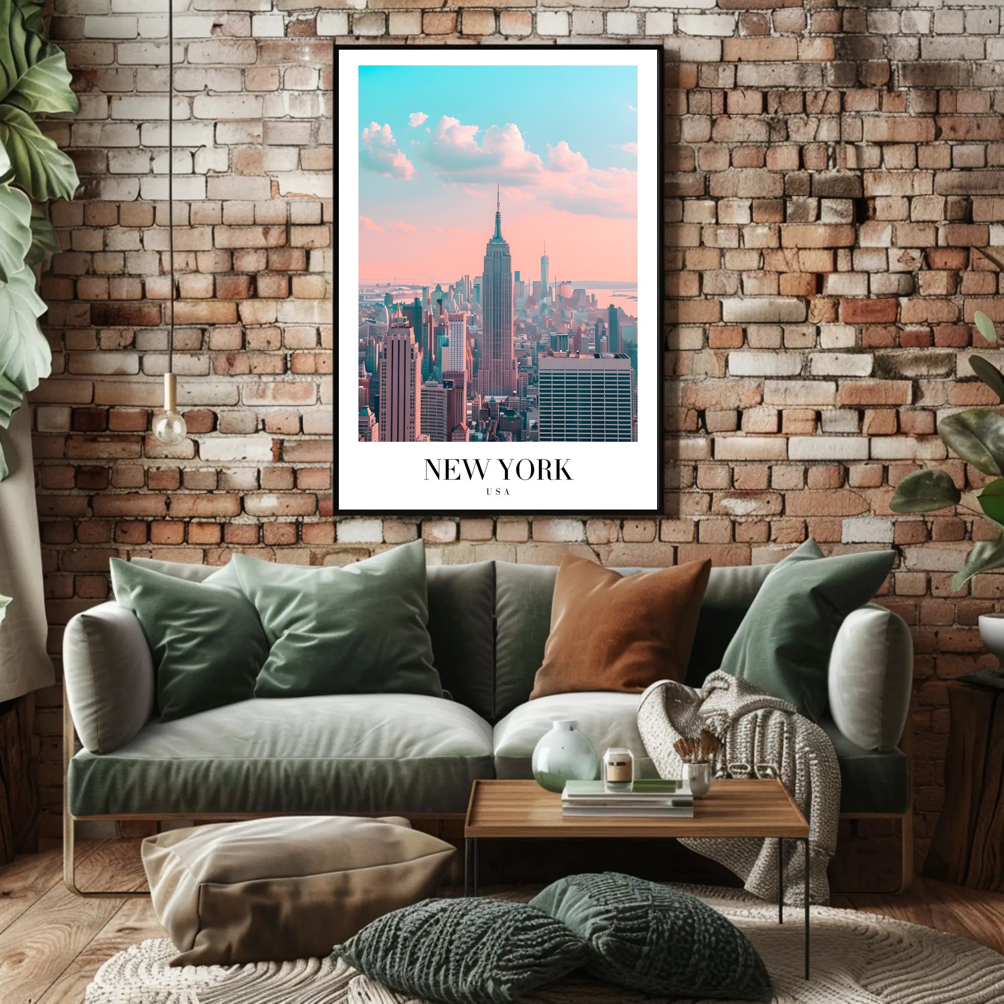 New York City Skyline Ethereal Urban or Cityscape Poster PosterGoat
