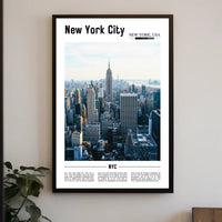 New York City Skyline Travel Poster PosterGoat