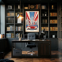New York City Skyline: Retro Americana Urban or Cityscape Poster PosterGoat
