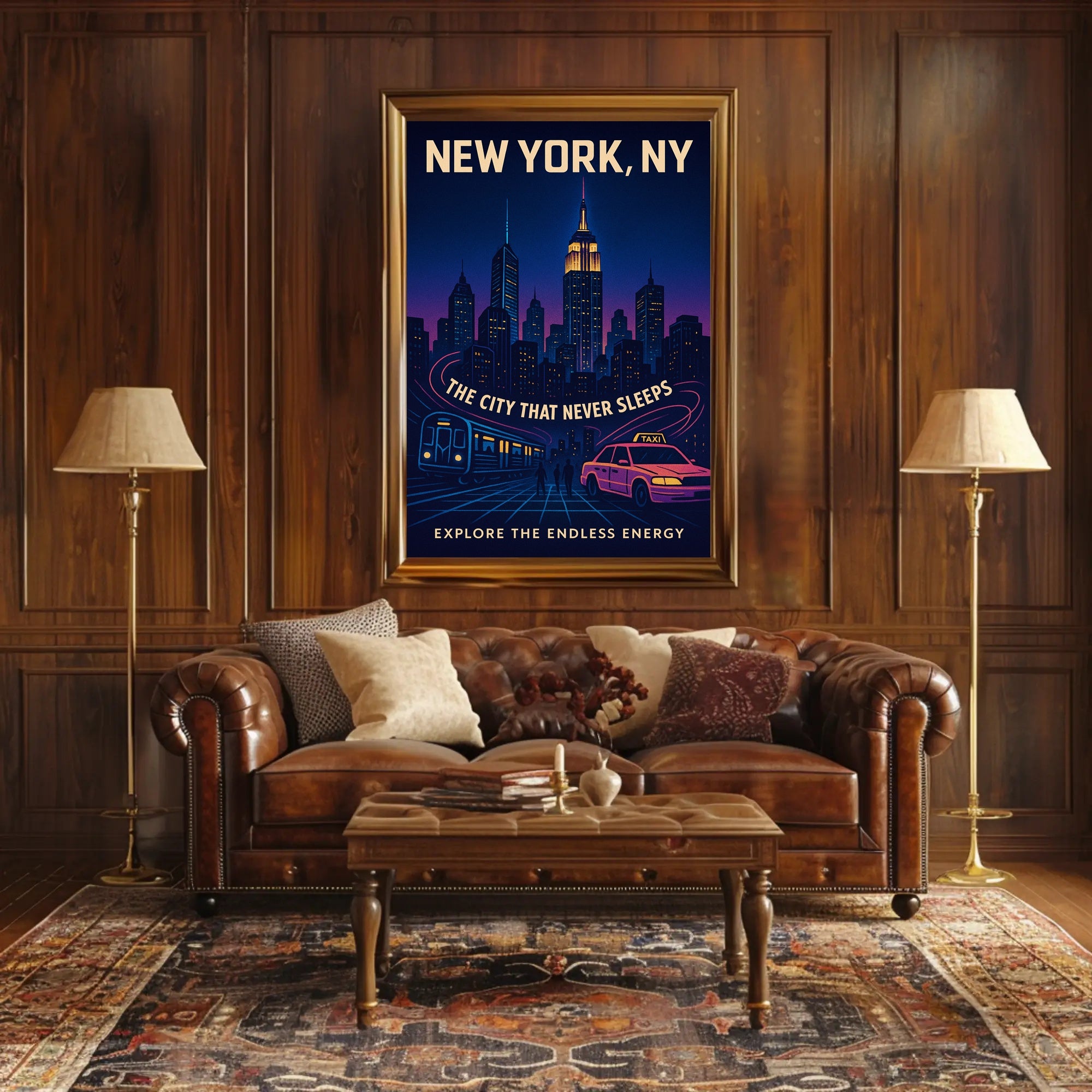 New York City The City That Never Sleeps Poster PosterGoat