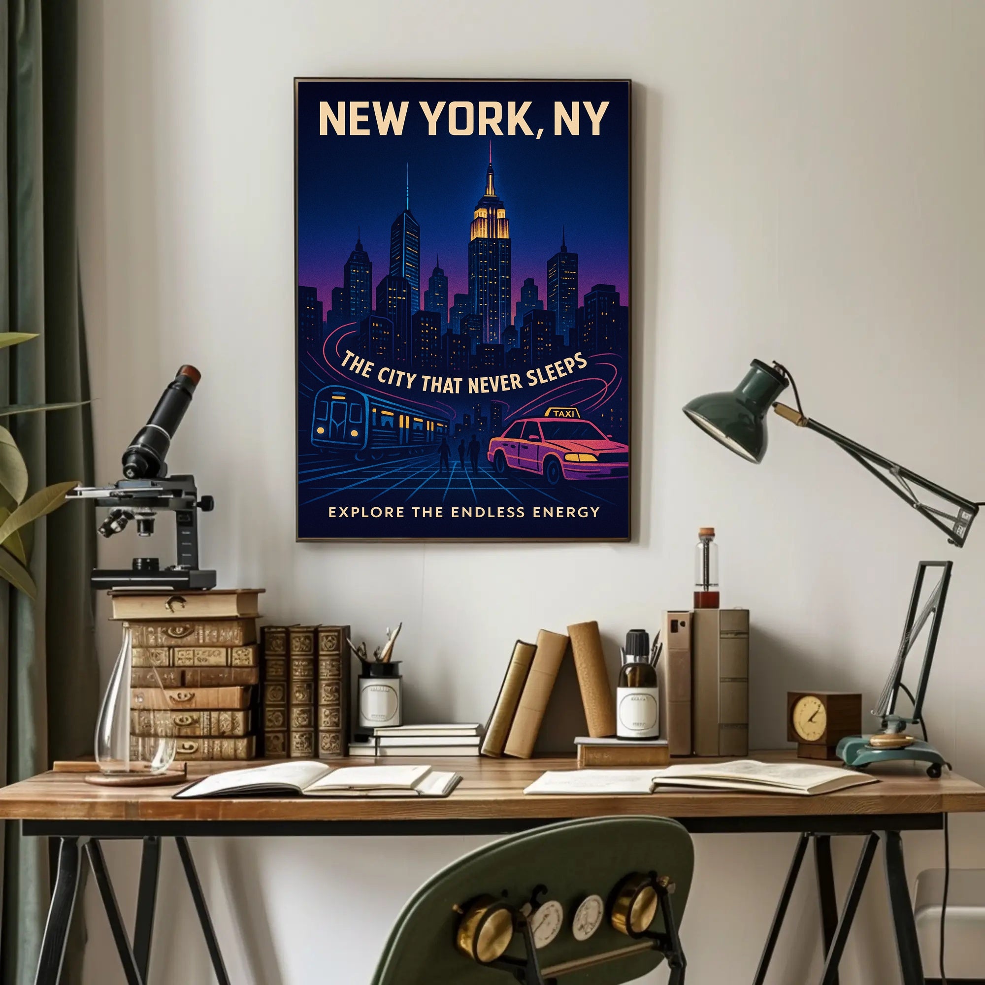 New York City The City That Never Sleeps Poster PosterGoat