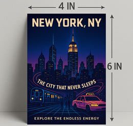 New York City The City That Never Sleeps Poster PosterGoat
