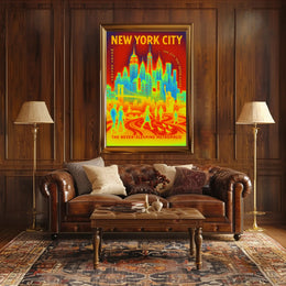 New York City The Never-Sleeping Poster PosterGoat