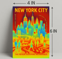 New York City The Never-Sleeping Poster PosterGoat