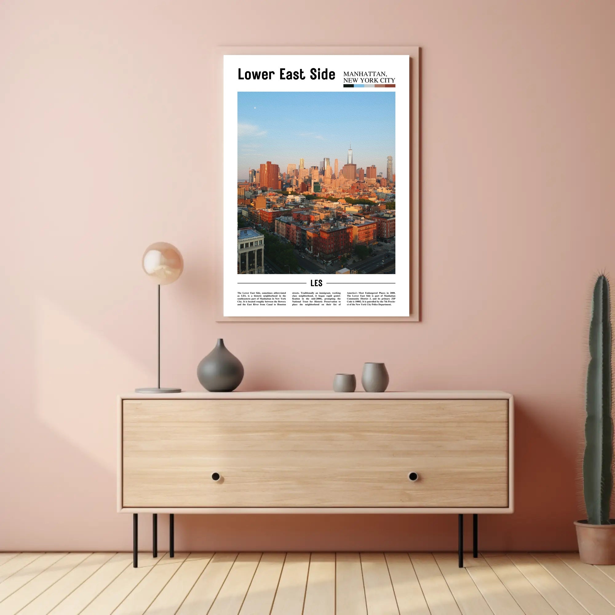 New York City Urban Landscape Travel Poster PosterGoat