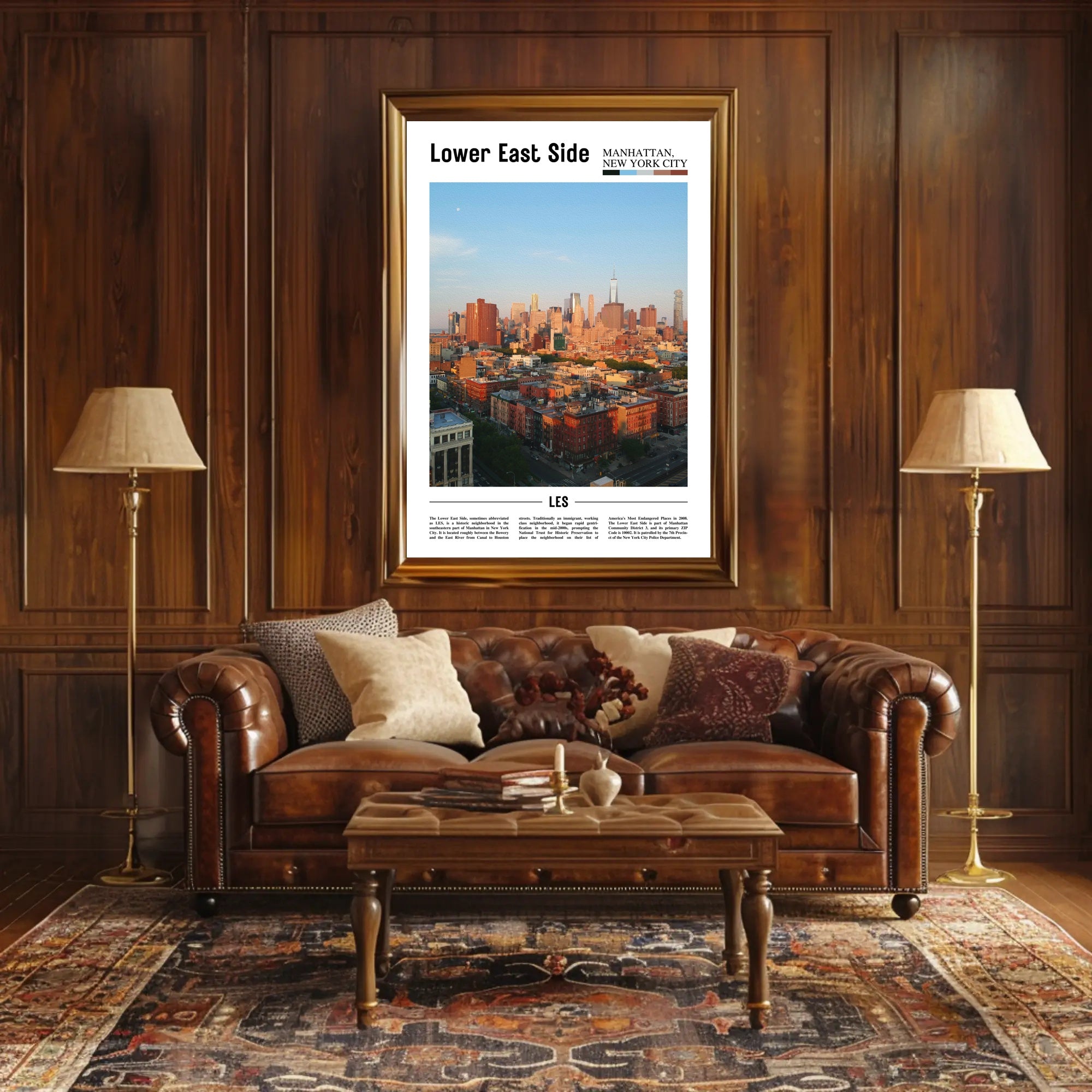 New York City Urban Landscape Travel Poster PosterGoat