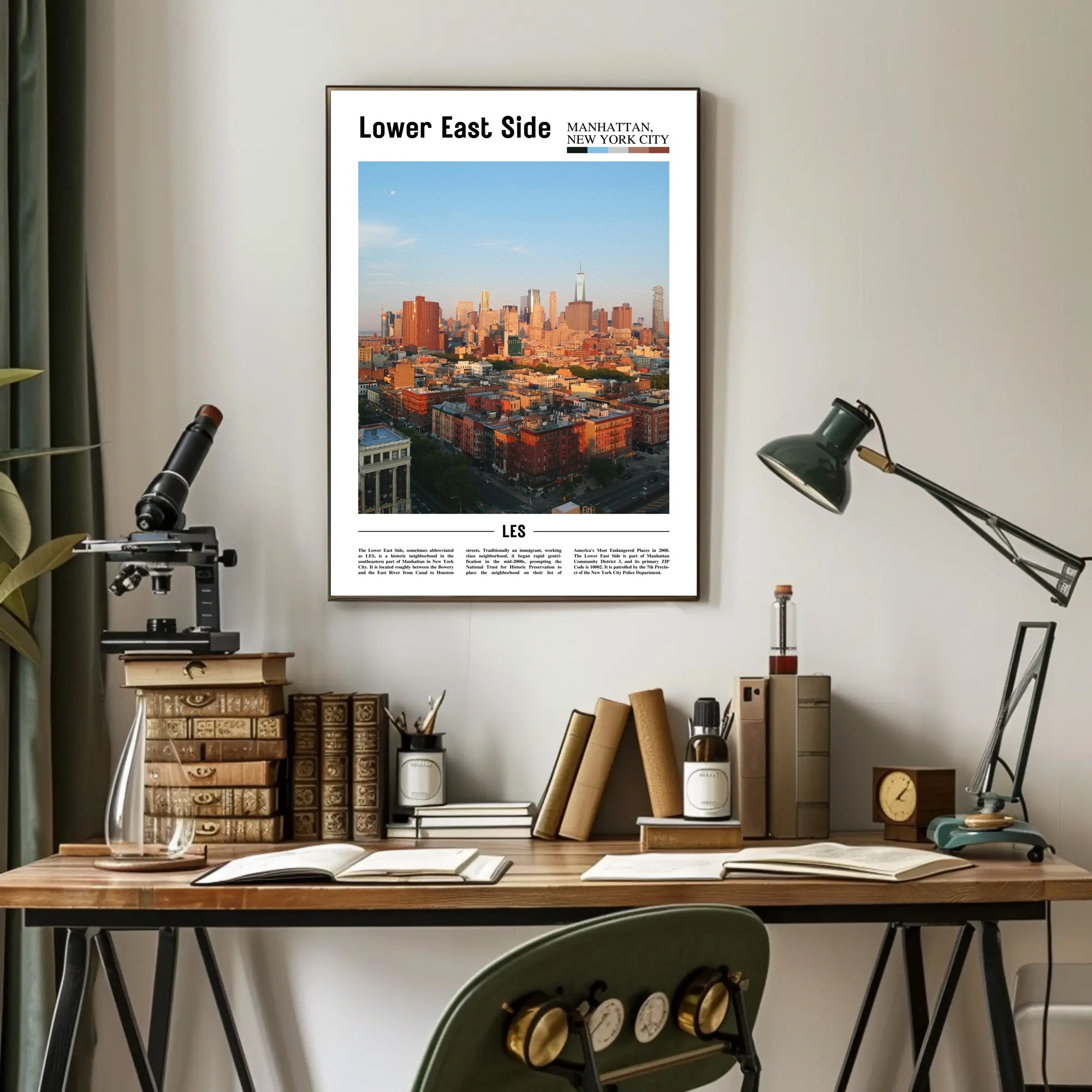 New York City Urban Landscape Travel Poster PosterGoat