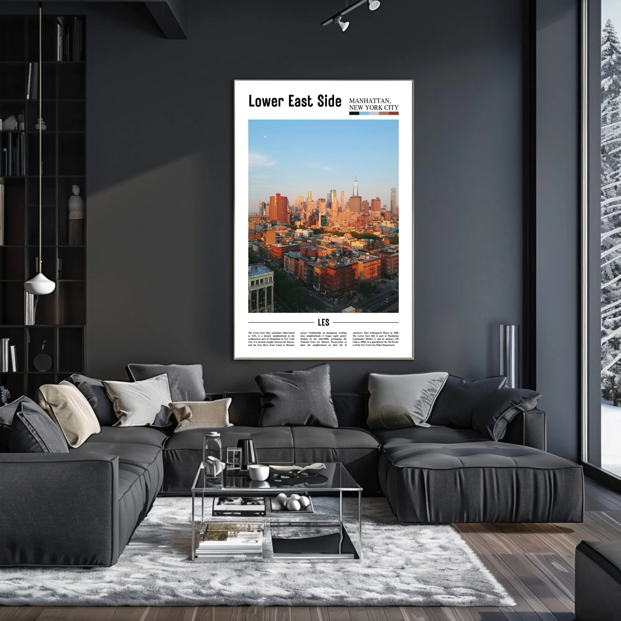New York City Urban Landscape Travel Poster PosterGoat