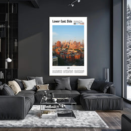 New York City Urban Landscape Travel Poster PosterGoat