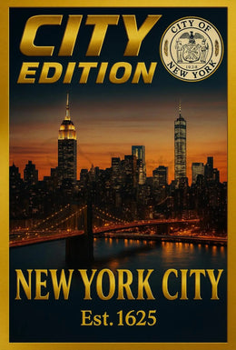 New York Skyline Elegance Travel Poster PosterGoat