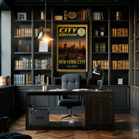 New York Skyline Elegance Travel Poster PosterGoat