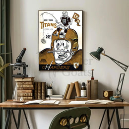 New York Titans vs Chargers 1962 Vintage Sports Poster PosterGoat
