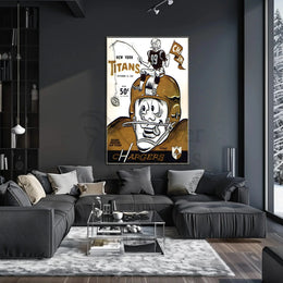 New York Titans vs Chargers 1962 Vintage Sports Poster PosterGoat
