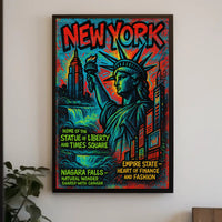 New York Wonders Poster PosterGoat
