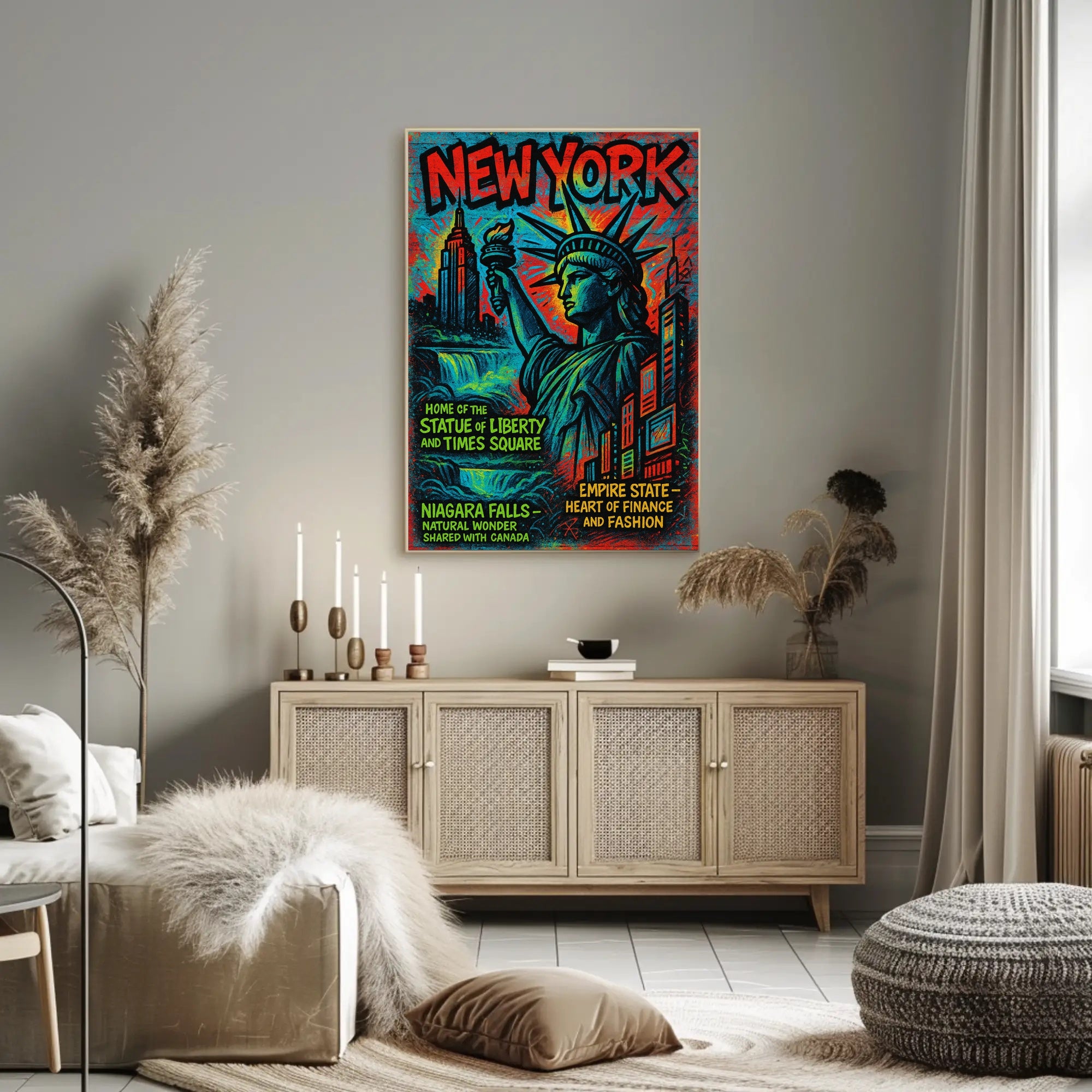 New York Wonders Poster PosterGoat