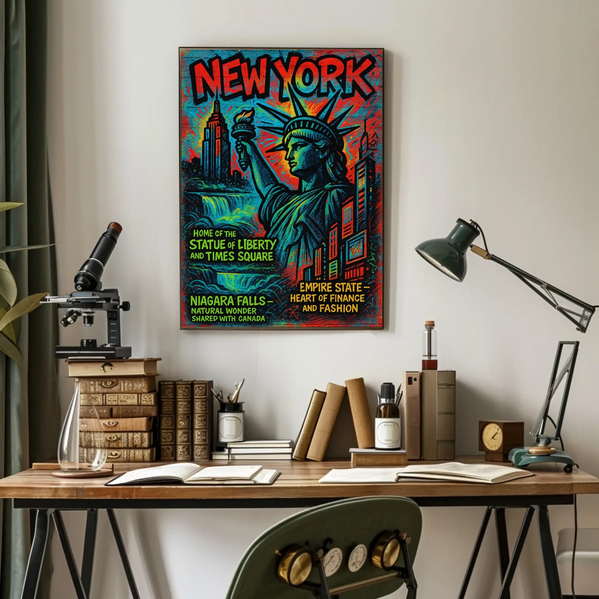 New York Wonders Poster PosterGoat