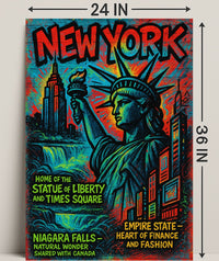 New York Wonders Poster PosterGoat