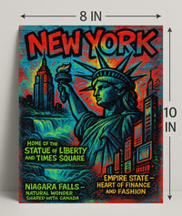 New York Wonders Poster PosterGoat