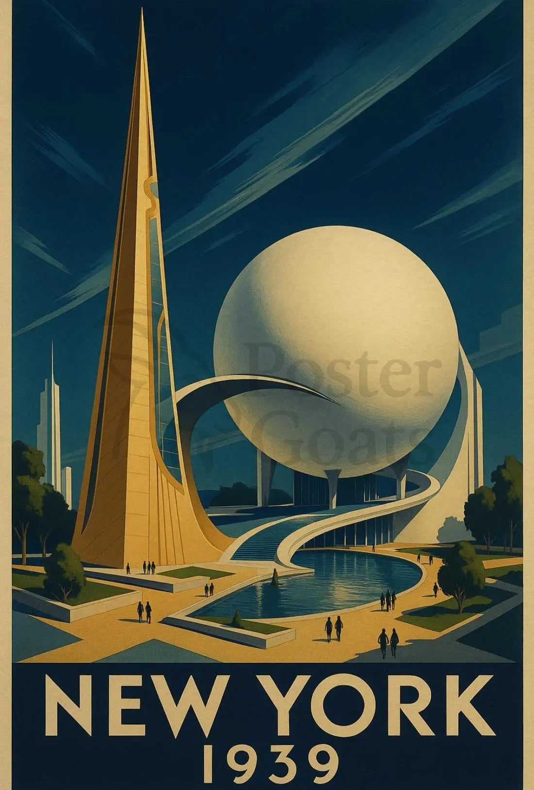 New York World's Fair 1939 Historical Poster PosterGoat
