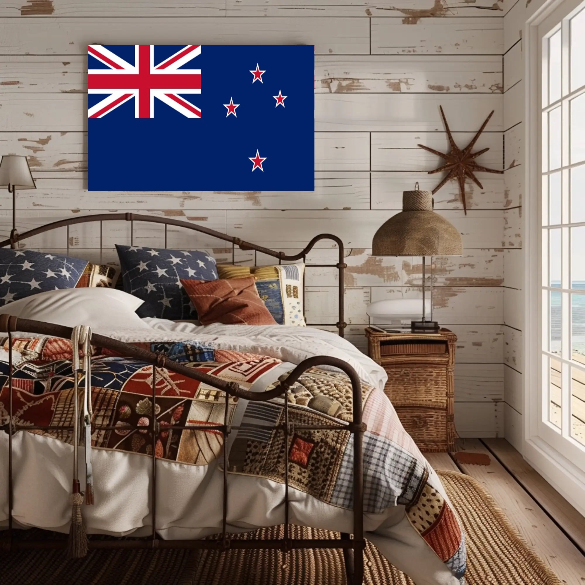New Zealand Flag Display - Country Flag Poster PosterGoat