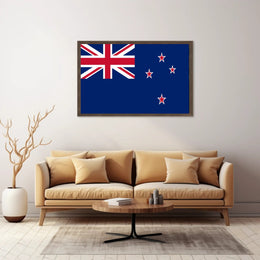 New Zealand Flag Display - Country Flag Poster PosterGoat