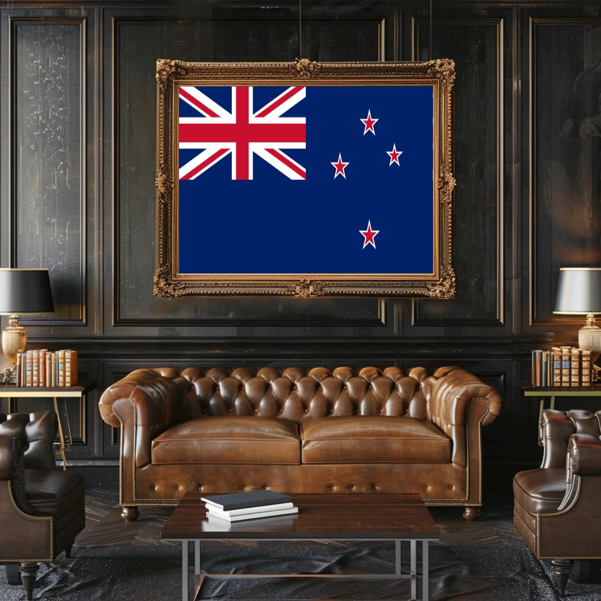 New Zealand Flag Display - Country Flag Poster PosterGoat