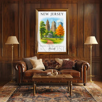 Newark Urban Serenity Art Travel Poster PosterGoat