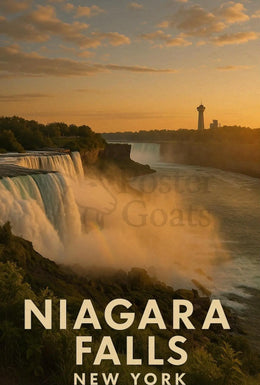 Niagara Falls New York Travel Poster PosterGoat