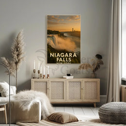 Niagara Falls New York Travel Poster PosterGoat