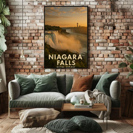 Niagara Falls New York Travel Poster PosterGoat
